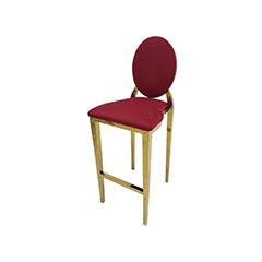 Gold Dior Barstool - Dark Red F-BS133-DR