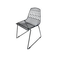 Arrow Chair- Black F-CH129-BL