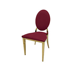 Gold Dior Chair - Dark Red F-CH133-DR
