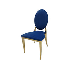 Gold Dior Chair - Midnight Blue F-CH133-MB