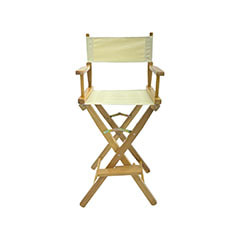  Kubrick Director's High Chair - Cream  F-DR102-CR