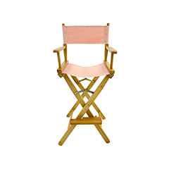  Kubrick Director's High Chair - Light Pink  F-DR102-LP