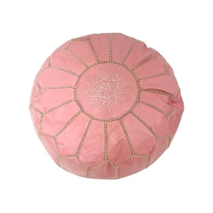 Moroccan Pouffe - Light Pink F-PF101-LP