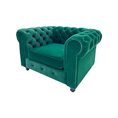 Botello Single Sofa - Emerald Green F-SN124-EG