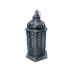 Arabic Lantern - 50cm - Silver P-AL103-SI