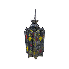 Arabic Hanging Lantern - 109cm - Gold P-AL108-GD