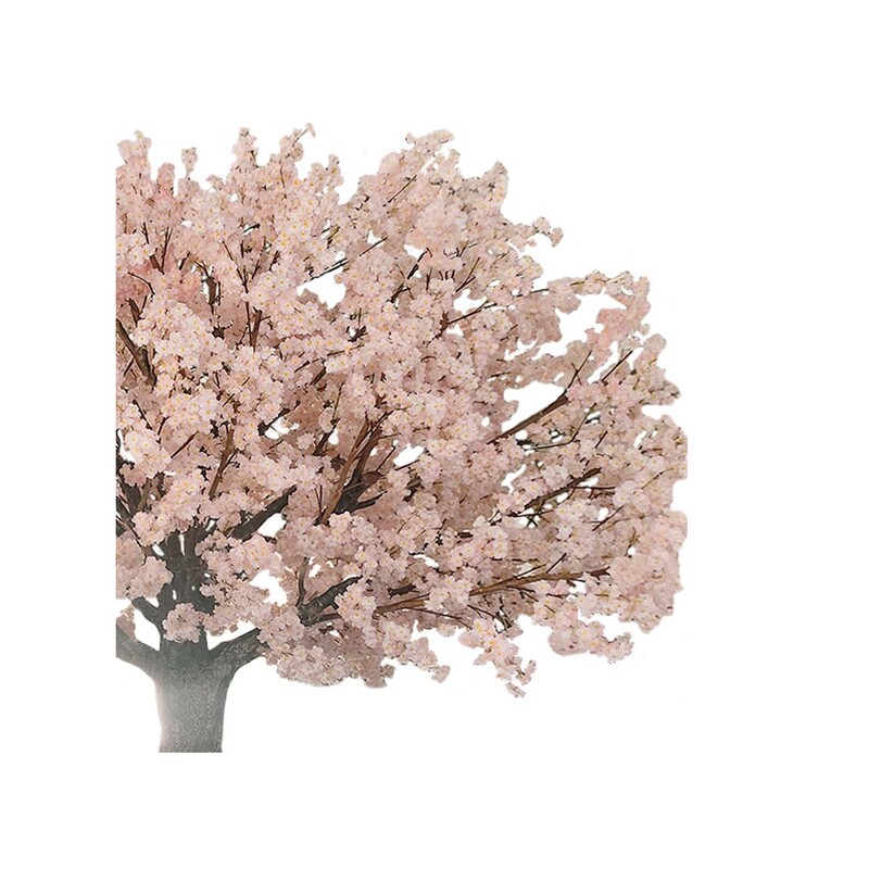 P-AT106-LP 3.4m high artificial Peach tree with  light pink blossoms