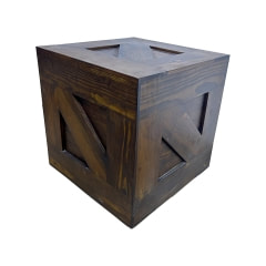 Small Crate - 50cm - Dark Wood  ​P-BA216-DW