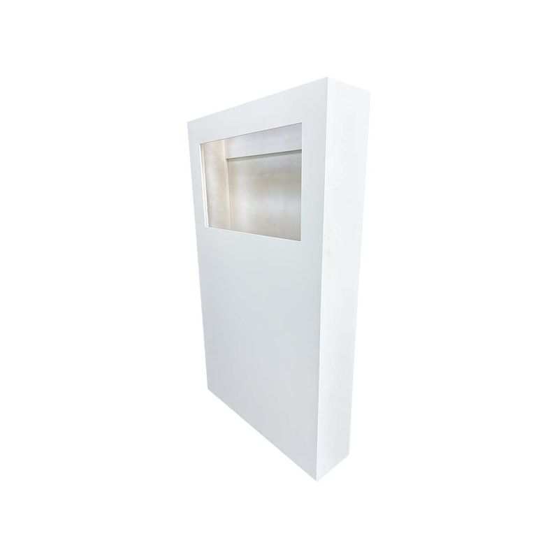 P-DW102-WH Type 2 display wall stand in white