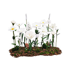 Giant Flowers - White ​P-FK880-WH 
