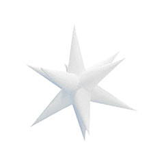 Inflatable Star Light - 250cm - White P-ID122-WH