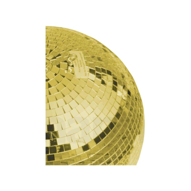 P-MB102-GD 30cm dia gold mirror ball with safety