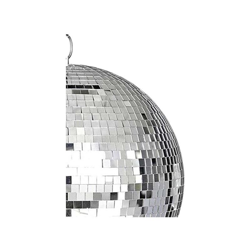P-MB102-SI 30cm dia silver mirror ball with safety