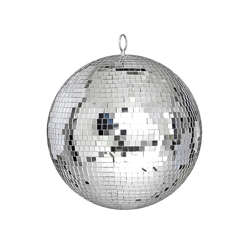 P-MB102-SI 30cm dia silver mirror ball with safety