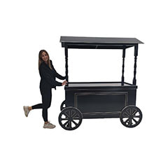 Market Cart Type 1 - Black + Gold  ​P-MO101-BG