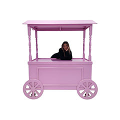 Market Cart Type 1 - Pink + Gold  ​P-MO101-PG