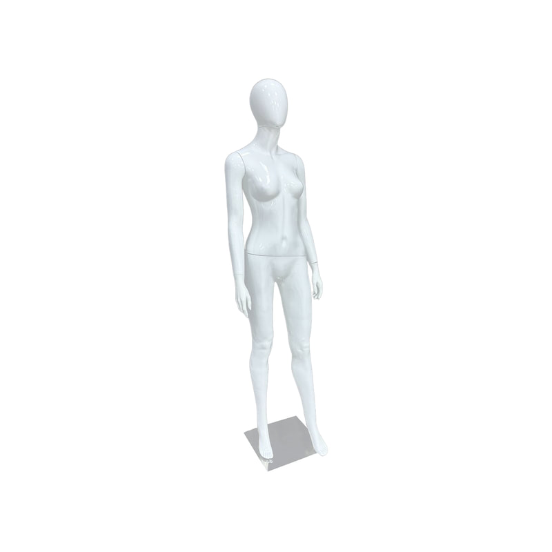 P-MQ102-WH Female mannequin in white