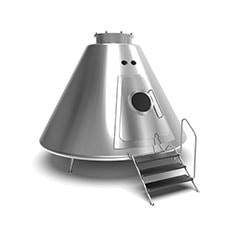 Space Shuttle - 4m - Stainless Steel P-PH115-SS