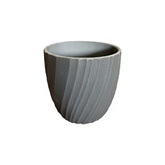 Oscar Plant Pot - 13cm dia - Grey ​P-PT101-GY
