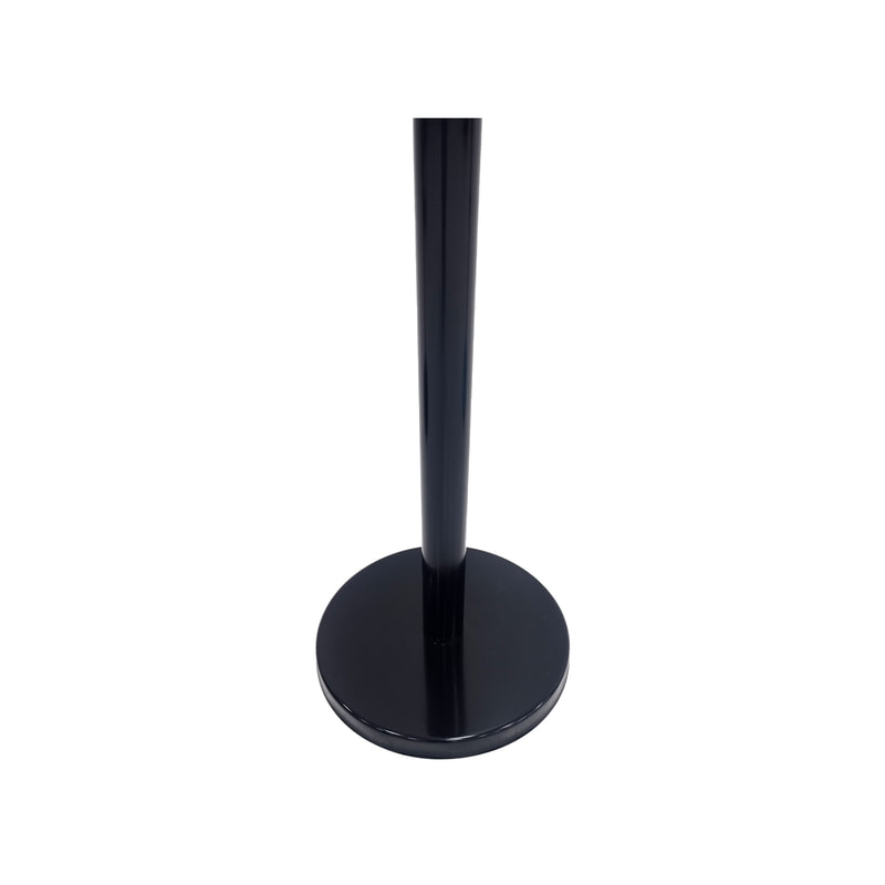 P-RP801-BL Black metal stanchion post (excluding rope)