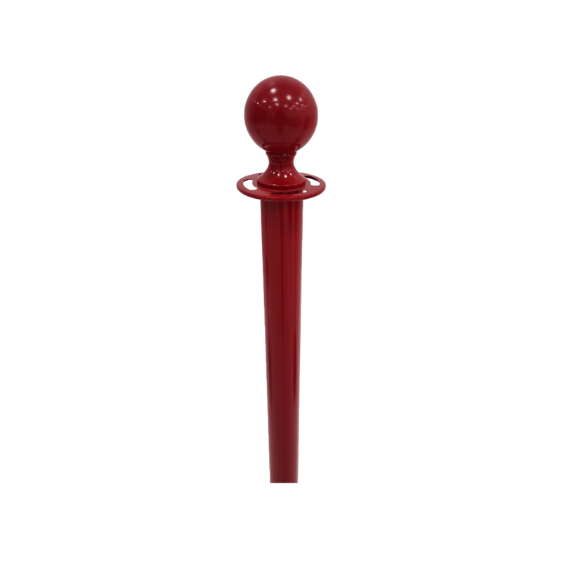 P-RP801-RE Red metal stanchion post (excluding rope)